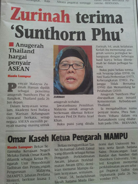 KERATAN AKHBAR METRO SELASA 4 JUN 2013