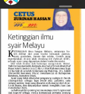 KETINGGIAN ILMU DALAM SYAIR MELAYU