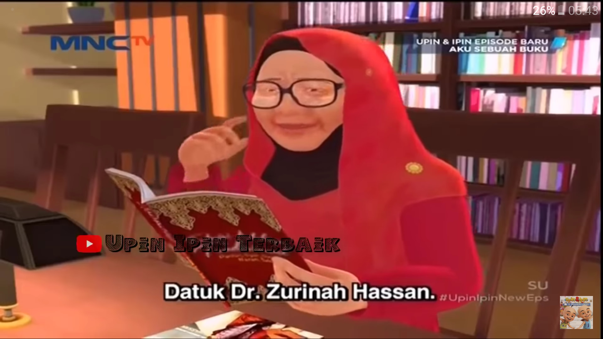 sasterawan negara dalam animasi upin ipin